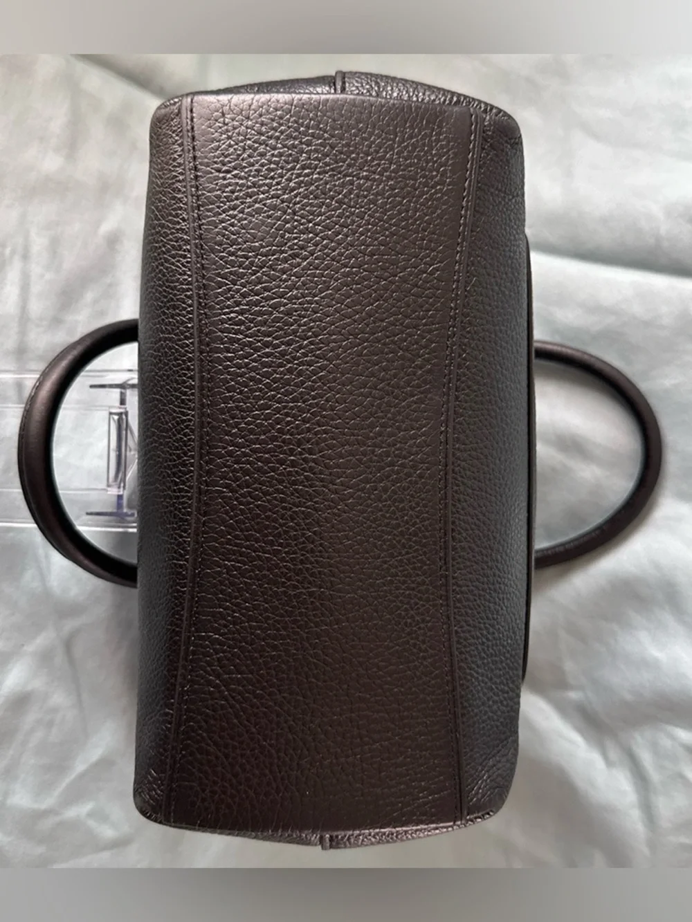 COACH Mini Emma Satchel (F31466) Pebbled Leather with Cherry Charm - Picture 6 of 13
